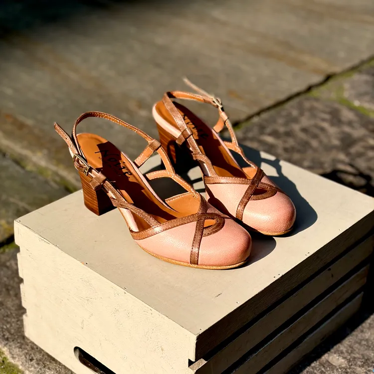 Sabot Gaia - bicolor CIPRIA e TAUPE