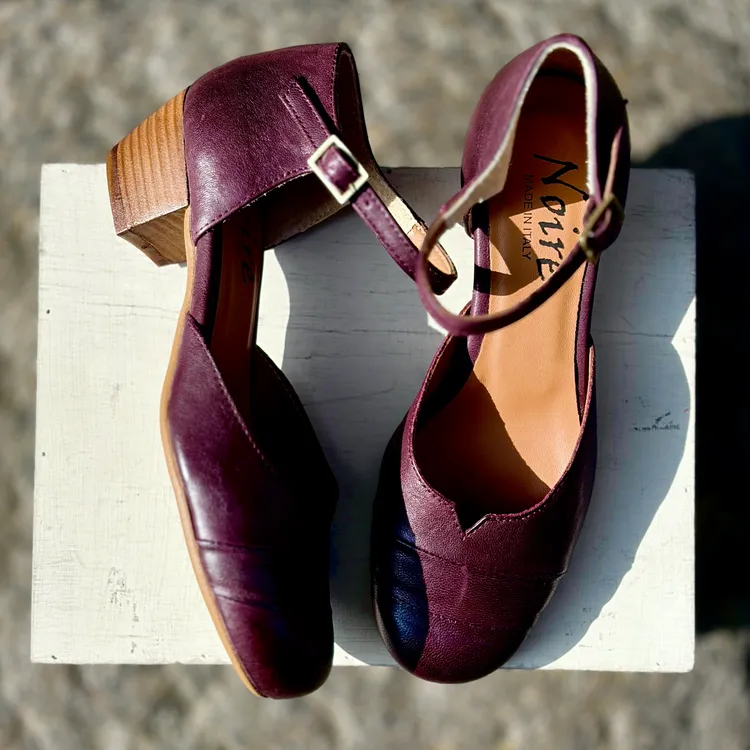 Nuvola tacco 3 cm - color PRUGNA