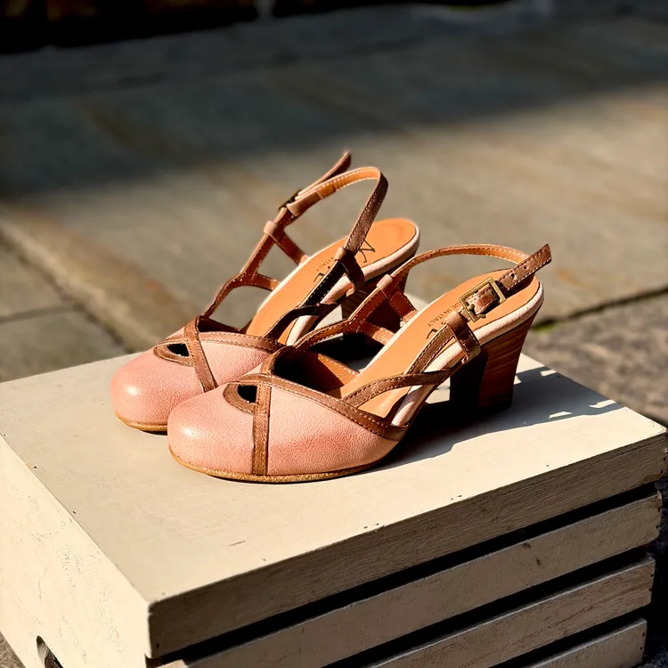 Sabot Gaia - bicolor CIPRIA e TAUPE