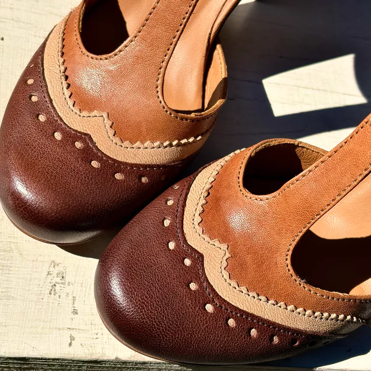 Modello Clotilde - tricolor CACAO-SAFARI-CUOIO