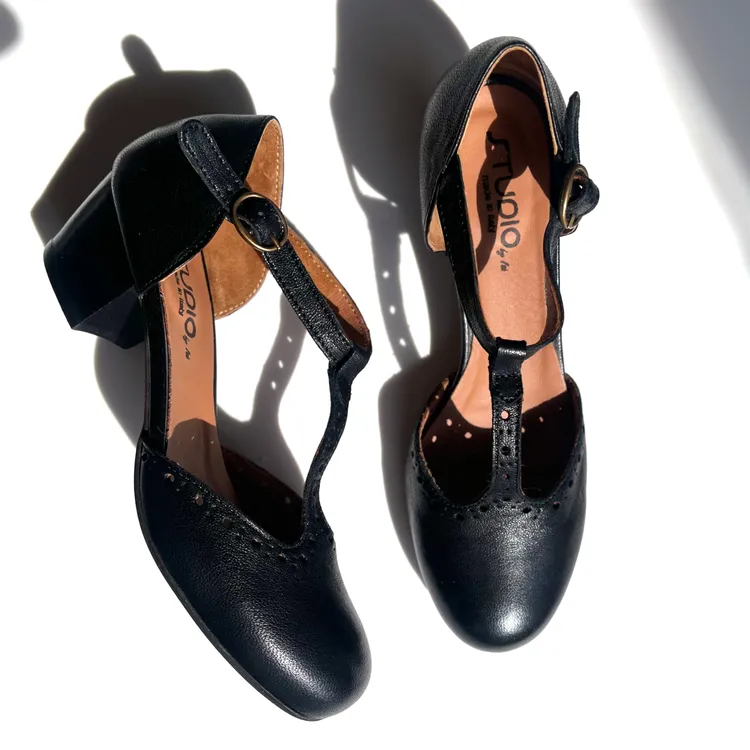 Tanghera tacco 3 cm - color NERO
