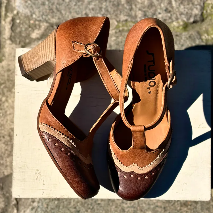 Modello Clotilde - tricolor CACAO-SAFARI-CUOIO