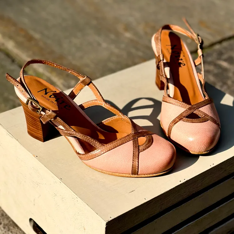 Sabot Gaia - bicolor CIPRIA e TAUPE