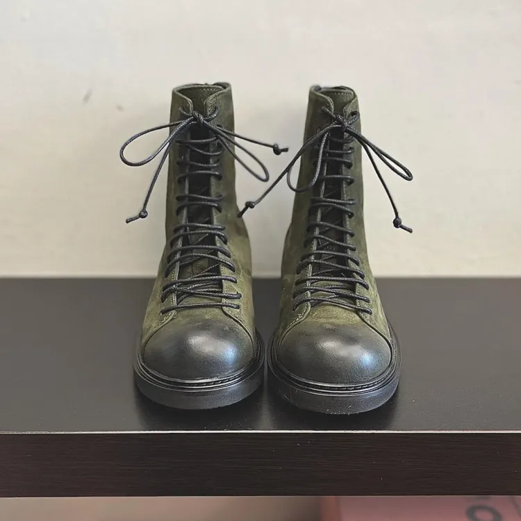 Modello Pattino Boots - VERDE FORESTA WASH