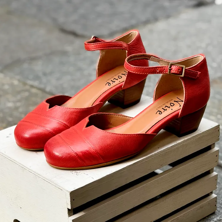 Nuvola tacco 3 cm - color ROSSO VERMIGLIO