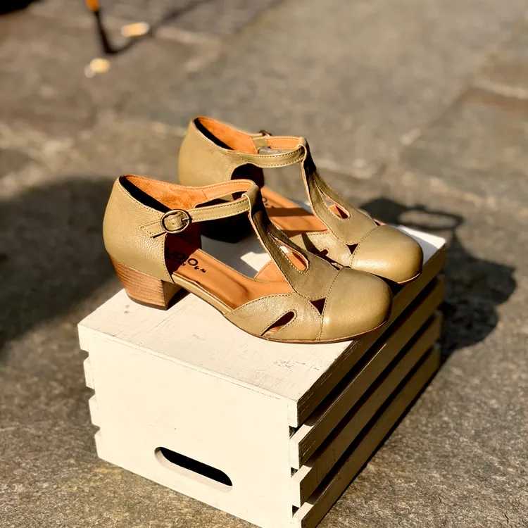 Petalo tacco 3 cm- color KAKI