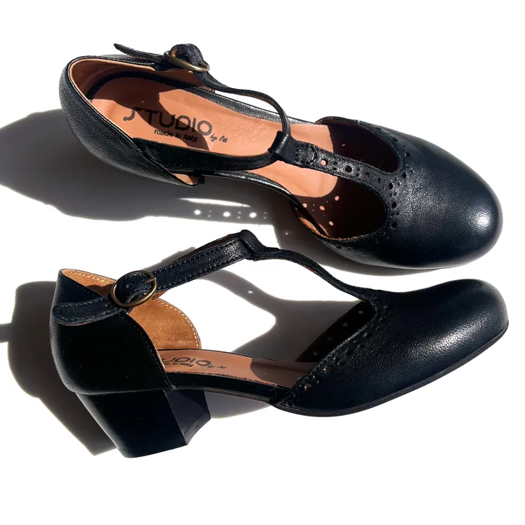 Tanghera tacco 3 cm - color NERO