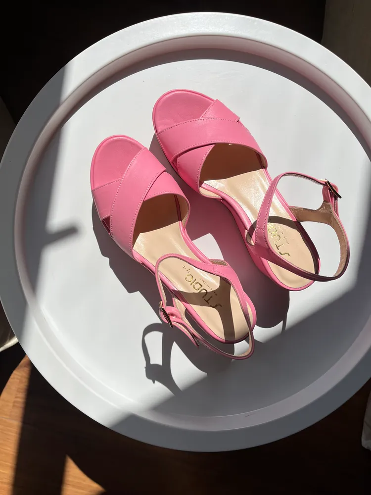 Zeppa in pelle - color ROSA