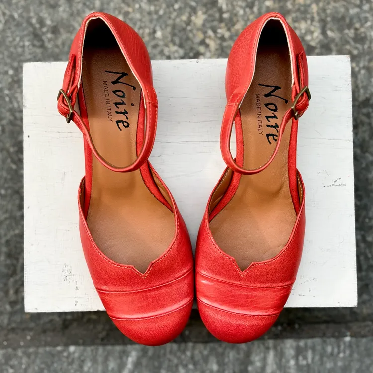 Nuvola tacco 3 cm - color ROSSO VERMIGLIO