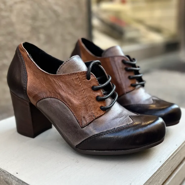 Francesina Louise - tricolor CAFFE-ASFALTO-CACAO