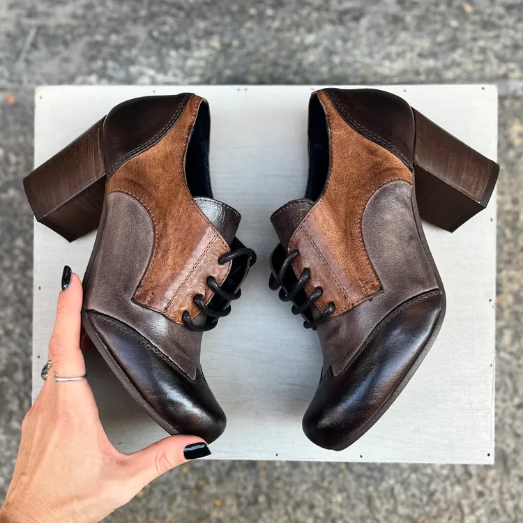 Francesina Louise - tricolor CAFFE-ASFALTO-CACAO