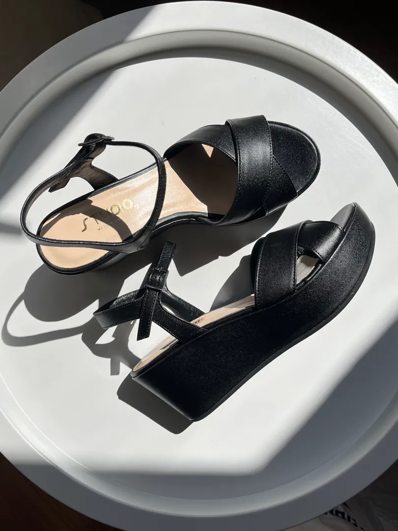 Zeppa in pelle - color NERO