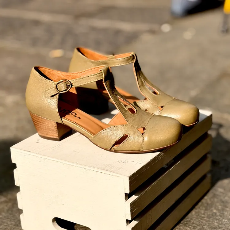 Petalo tacco 3 cm- color KAKI