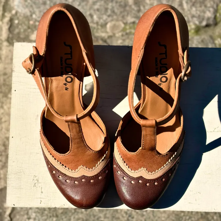 Modello Clotilde - tricolor CACAO-SAFARI-CUOIO