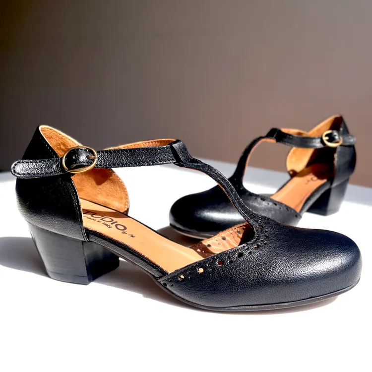 Tanghera tacco 3 cm - color NERO