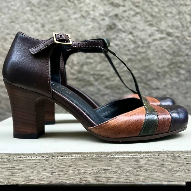 Modello Clarissa - tricolor CAFFE' - CACAO - FORESTA