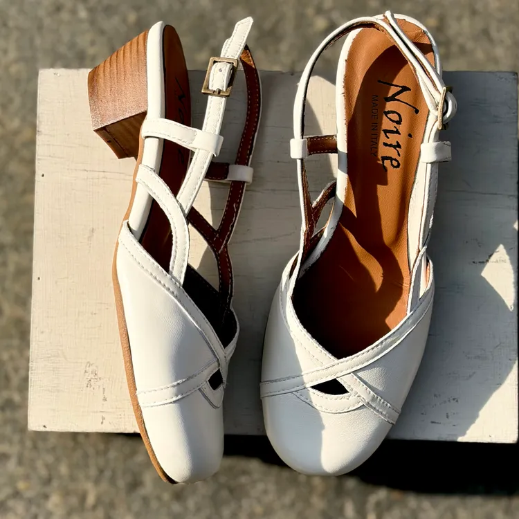 Sabot Gaia tacco 3 cm - color BIANCO