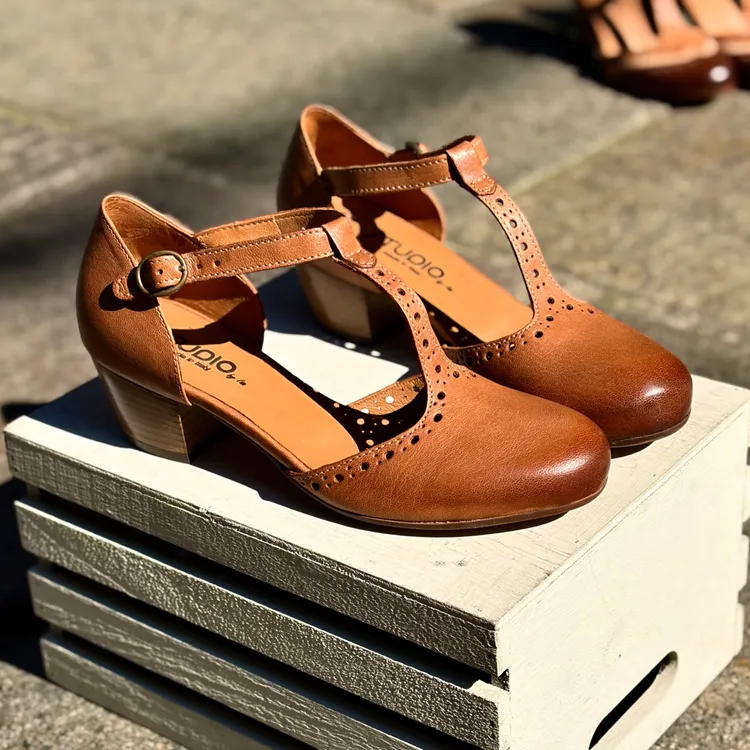 Tanghera tacco 3 cm - color LIGHT CUOIO