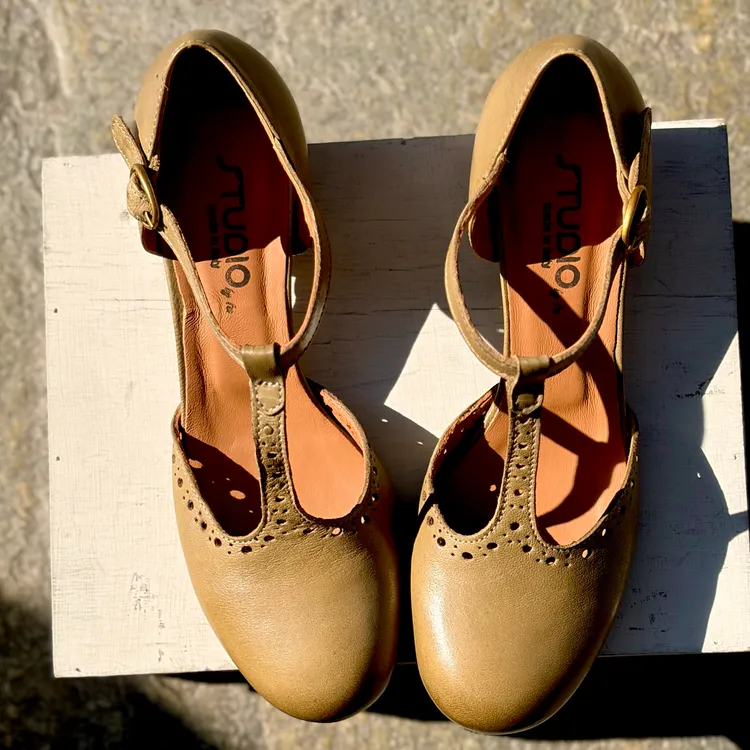 Tanghera tacco 3 cm - color KAKI