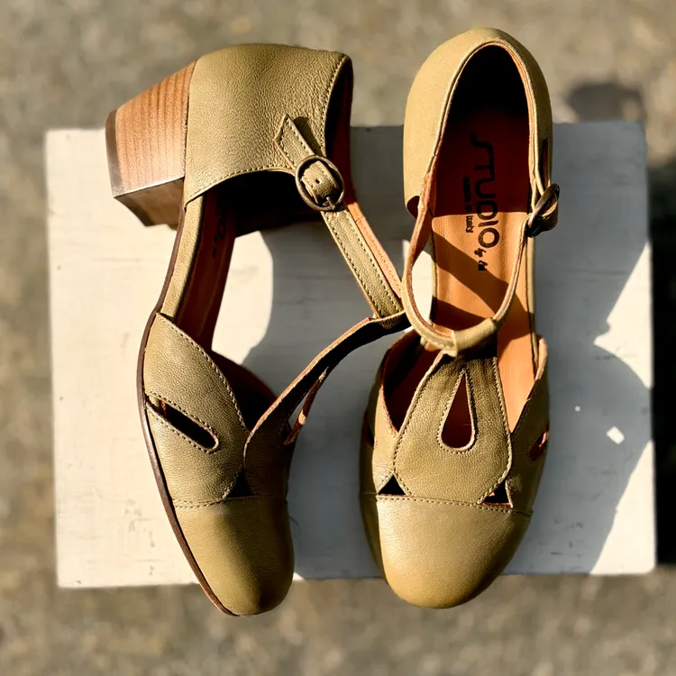 Petalo tacco 3 cm- color KAKI