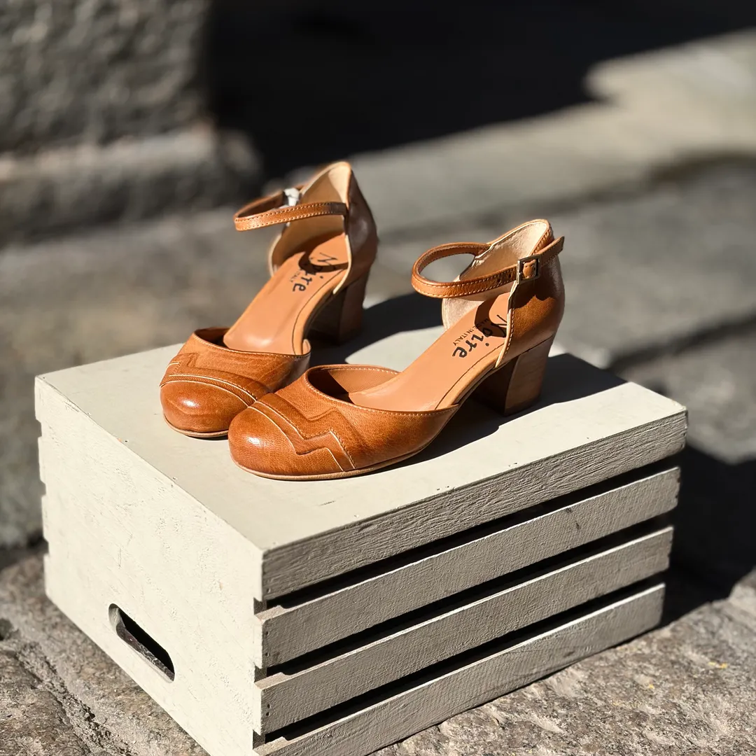 Modello Juliette tacco 4,5 cm - color LIGHT CUOIO