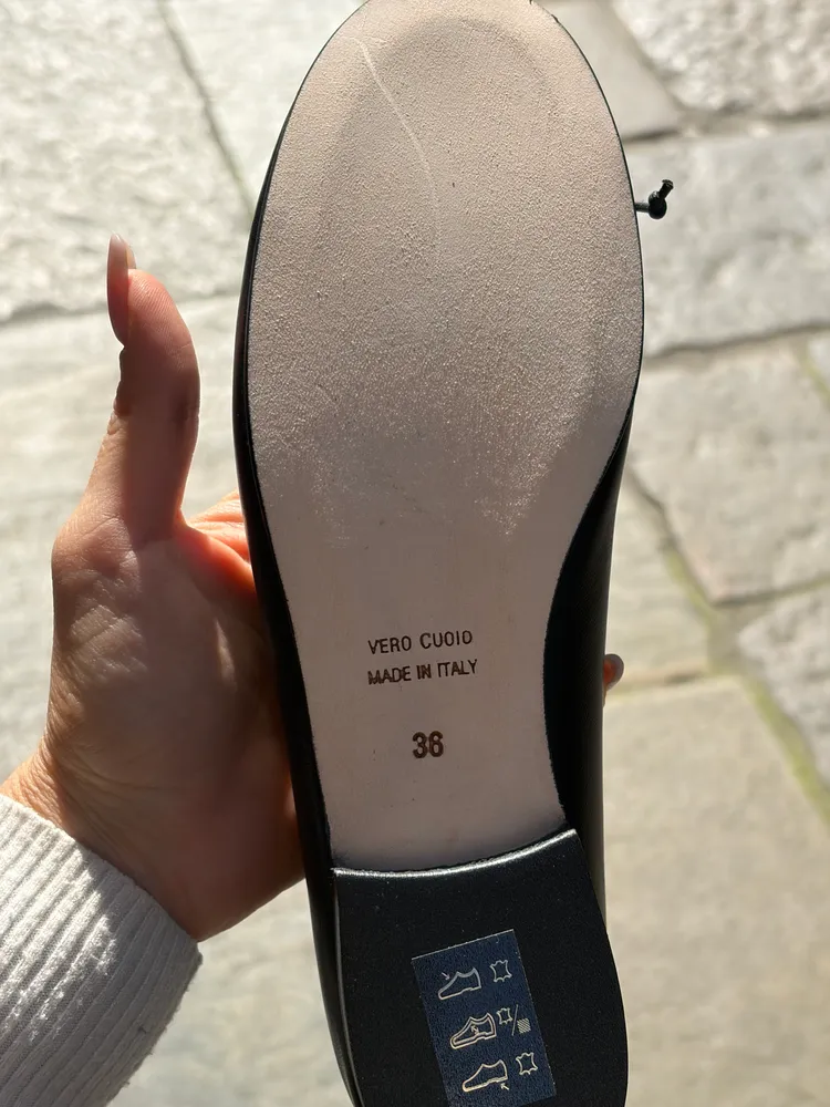 Ballerina con zeppa interna - color NERO