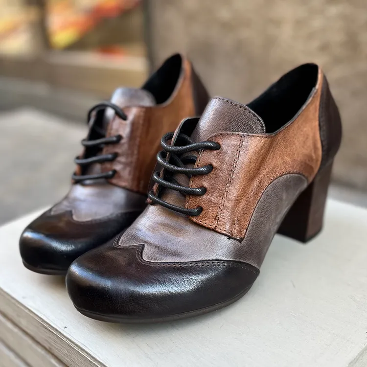 Francesina Louise - tricolor CAFFE-ASFALTO-CACAO