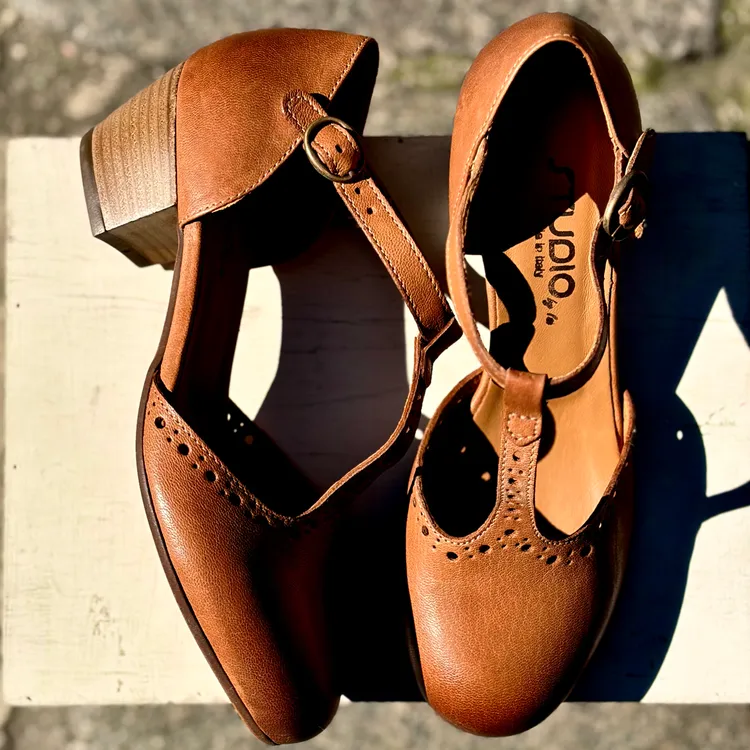 Tanghera tacco 3 cm - color LIGHT CUOIO